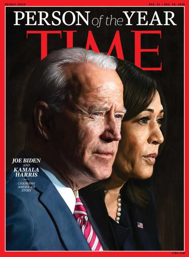 2020年《时代周刊》封面上的拜登和哈里斯.