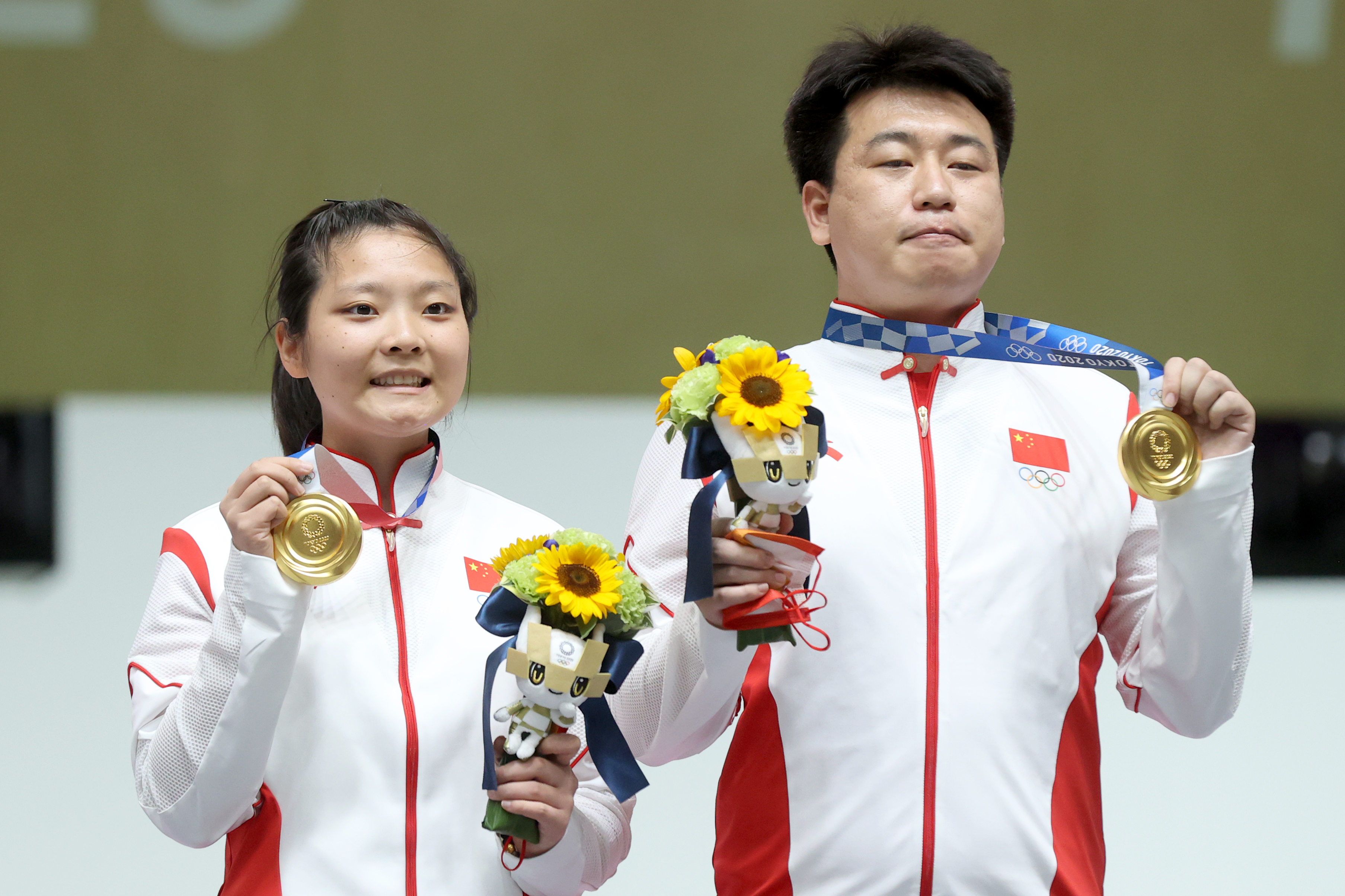 东京奥运会女子10米气手枪铜牌后,来自中国上海的"00后"小将姜冉馨