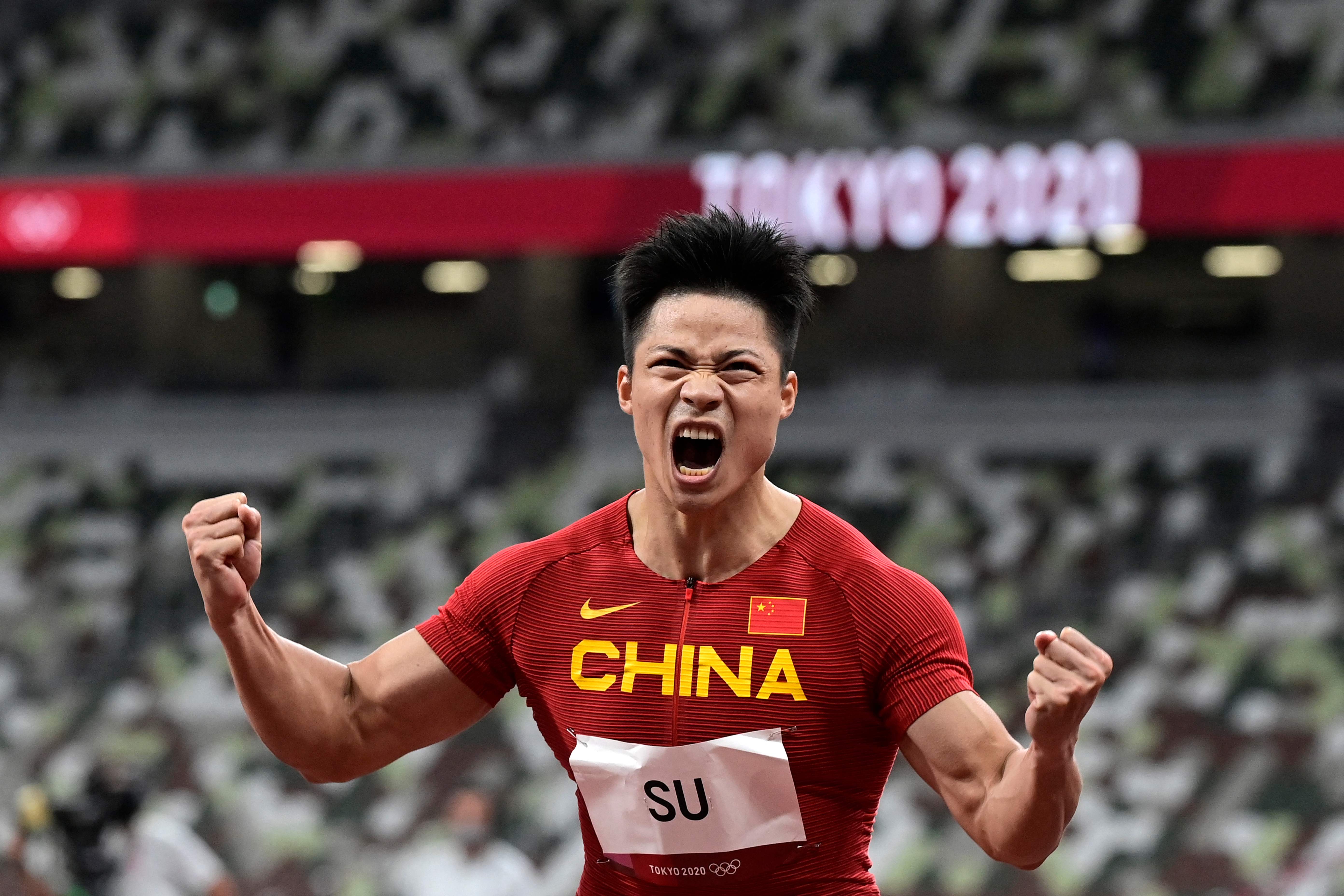 9秒83亚洲纪录历史第一人苏炳添闯入男子百米决赛