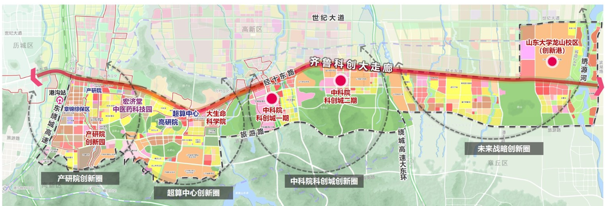 济东新区重点打造片区  图片来源于济南市自然资源和规划局