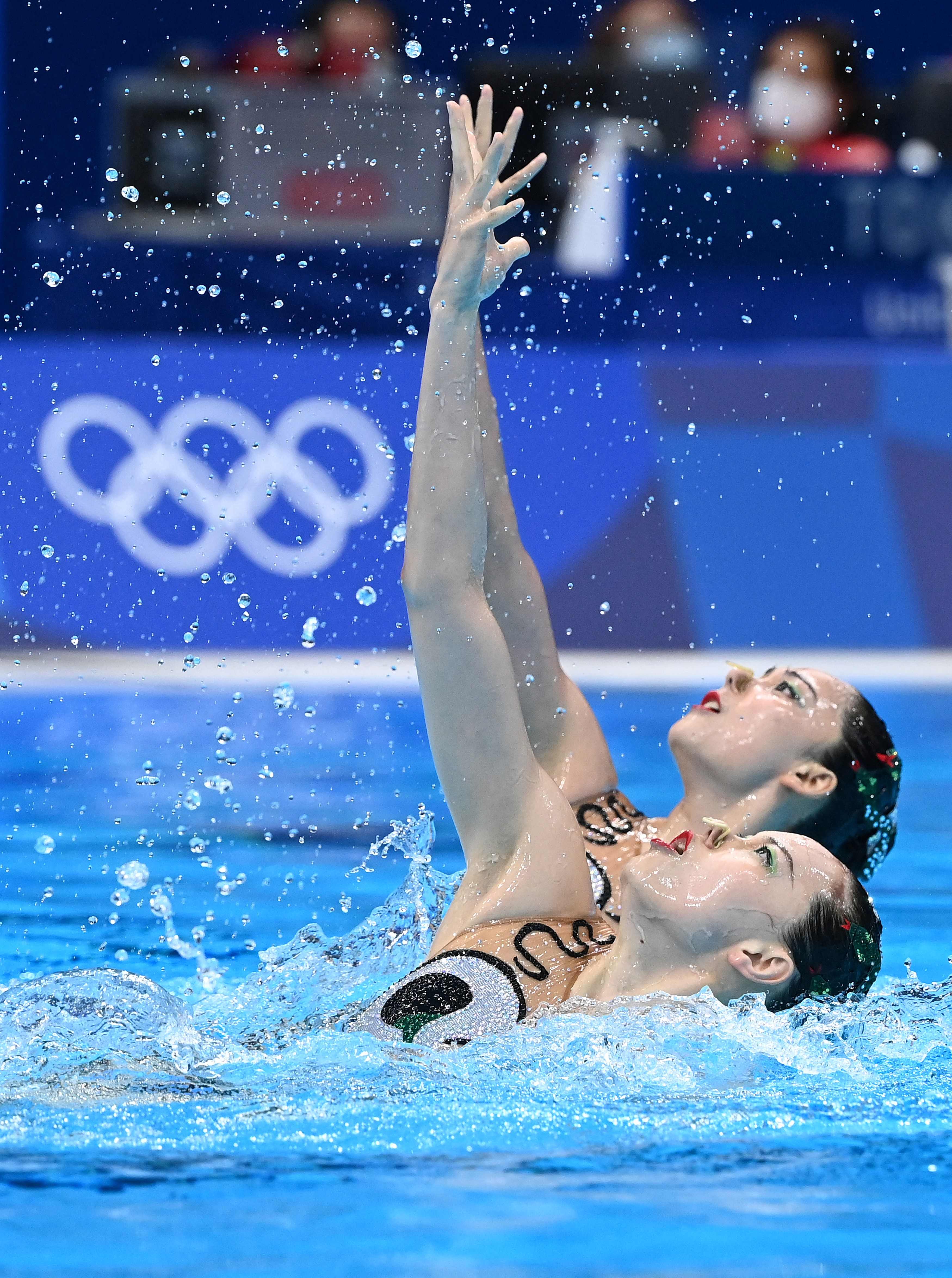 2021年8月2日,日本,2020东京奥运会花样游泳双人自选预赛赛况.