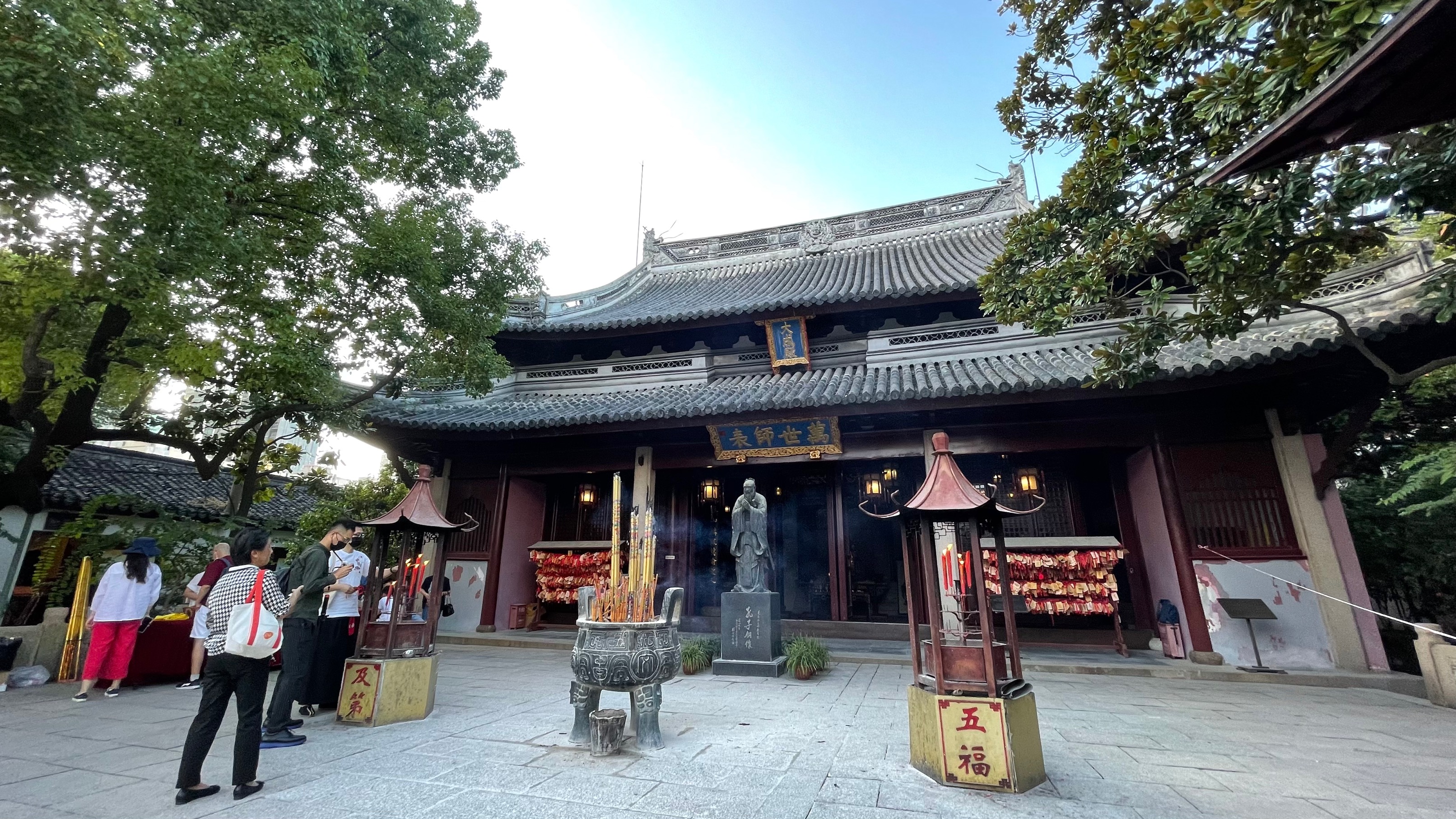 上海文庙10月8日起闭园修缮市民游客赶来道别