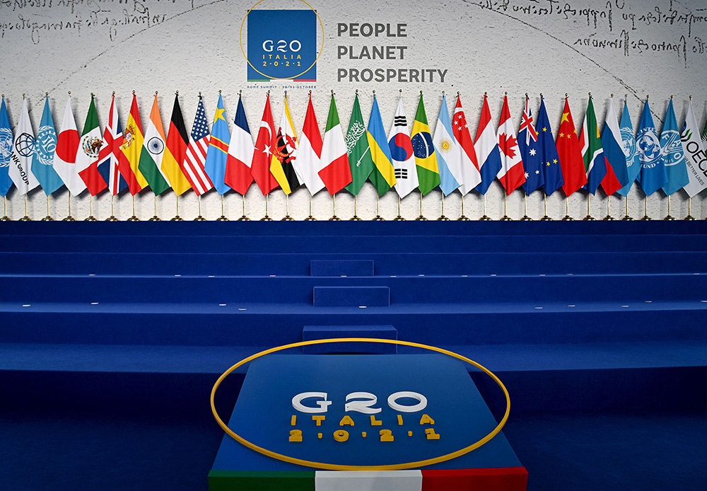 当地时间2021年10月30日,意大利首都罗马,二十国集团(g20)领导人第