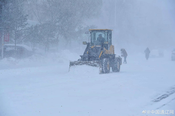 内蒙古通辽:启动暴雪大风ii级响应,老城大部分地区
