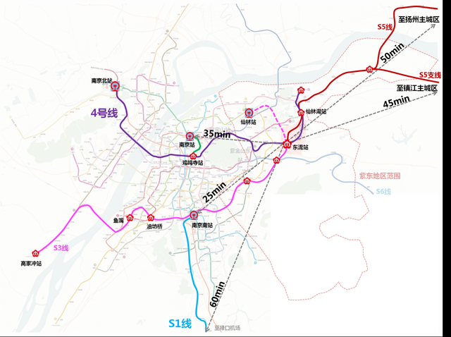 南京紫东核心区规划公示将成宁镇扬一体化集线器