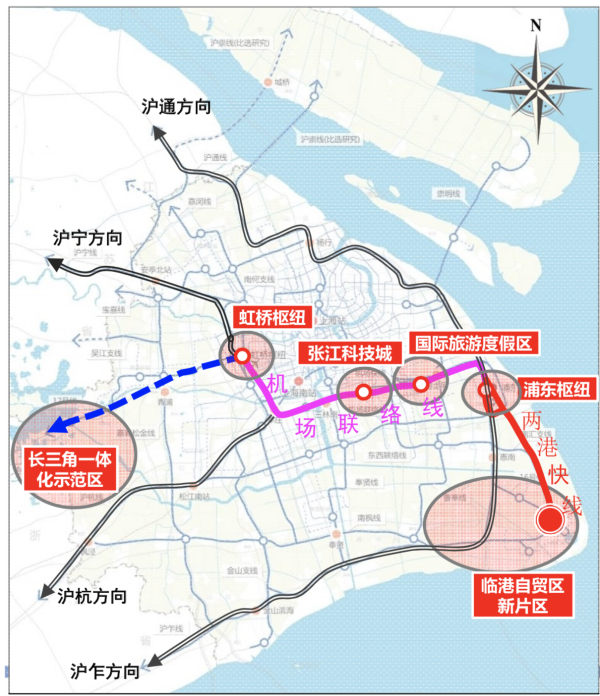 读图|临港新片区交通三年计划:建设两港快线,沪通铁路二期