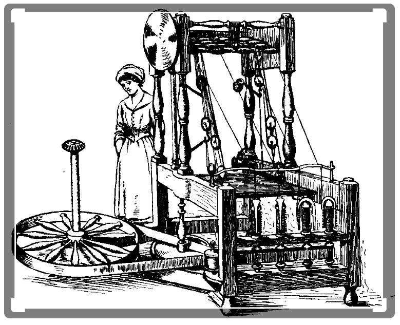1769年,英国人阿克莱特制成水力驱动的纺纱机机器纺织的成功又进一步