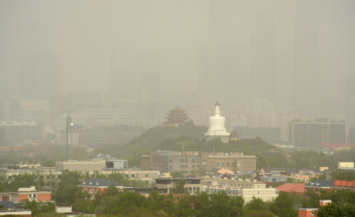沙尘天气开始影响北京,城区p10浓度将普遍超标