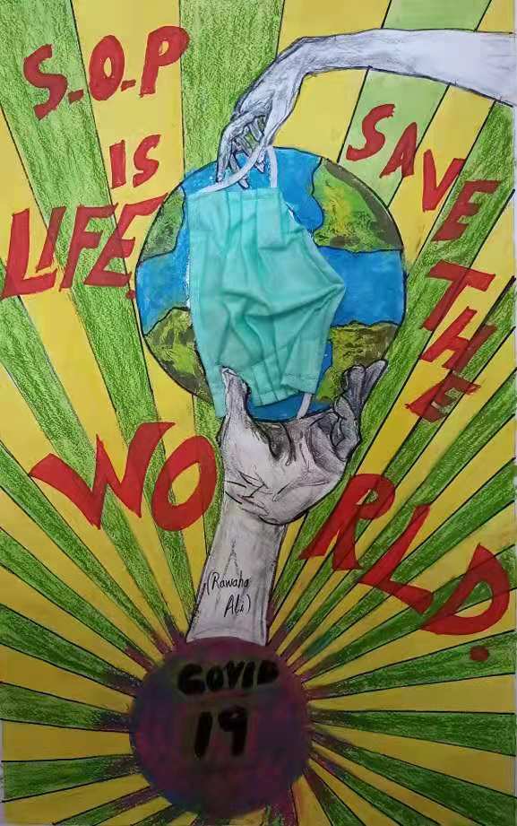 上合组织儿童画展开幕用小艺术家的手传递抗疫精神