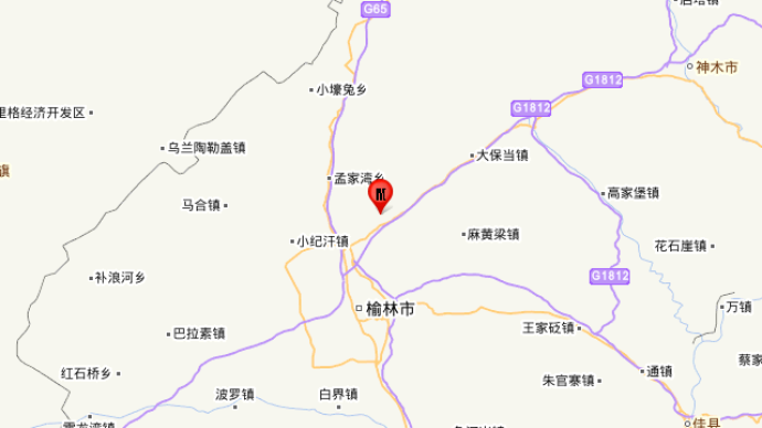 榆阳区乡镇地图图片