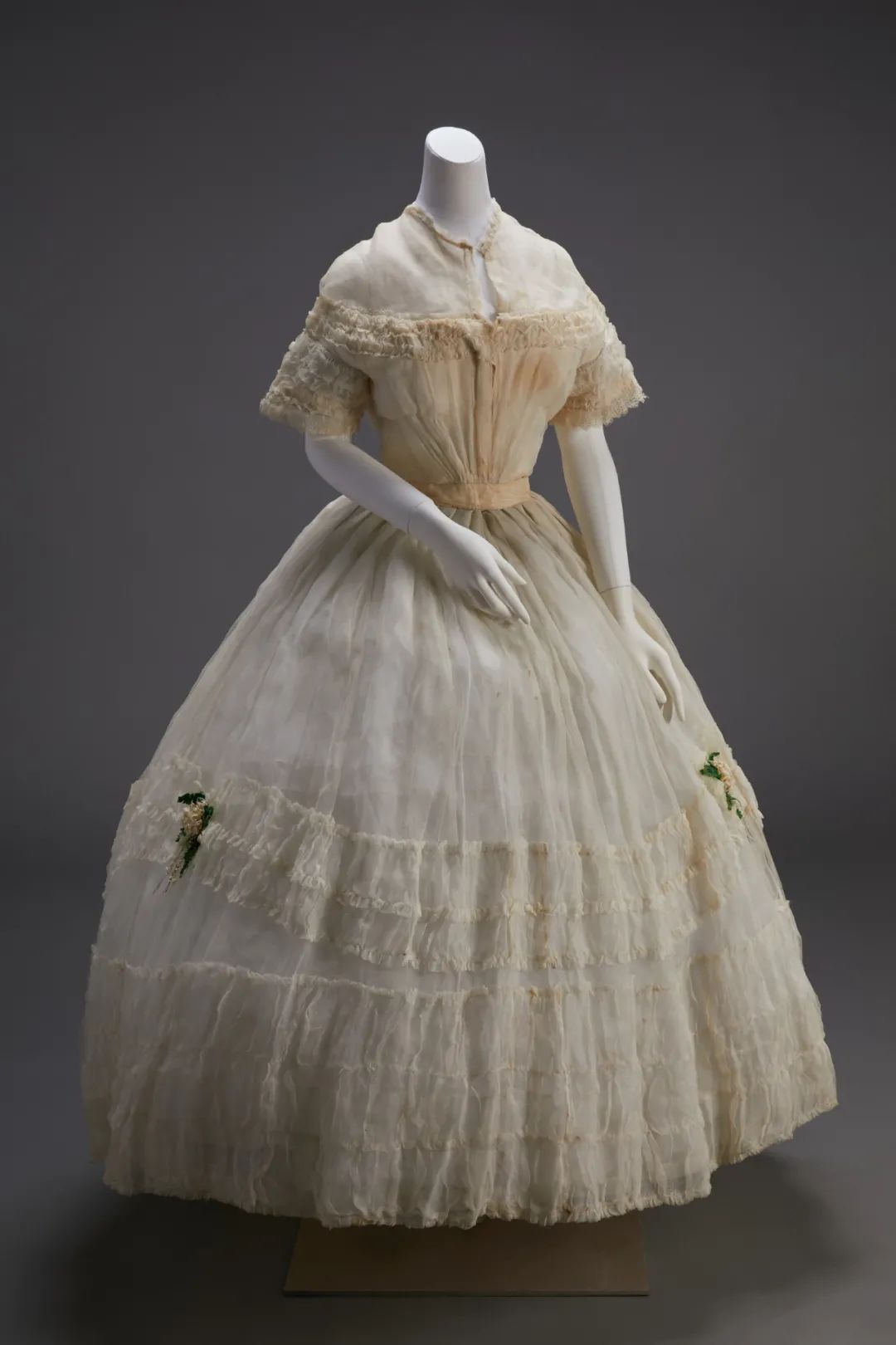 silk satin wedding dress(british)英国真丝缎婚礼服1830