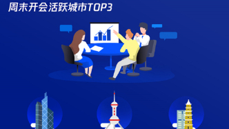 这份在线会议报告显示，深沪杭成为周末开会最活跃城市
