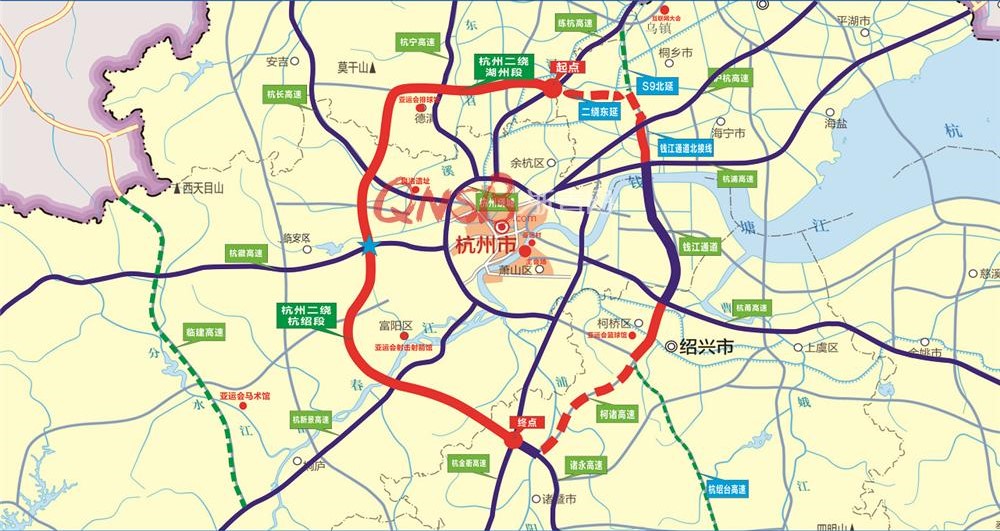 杭州二绕线位图