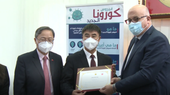 突尼斯卫生部向中国援突医疗队颁发荣誉证书