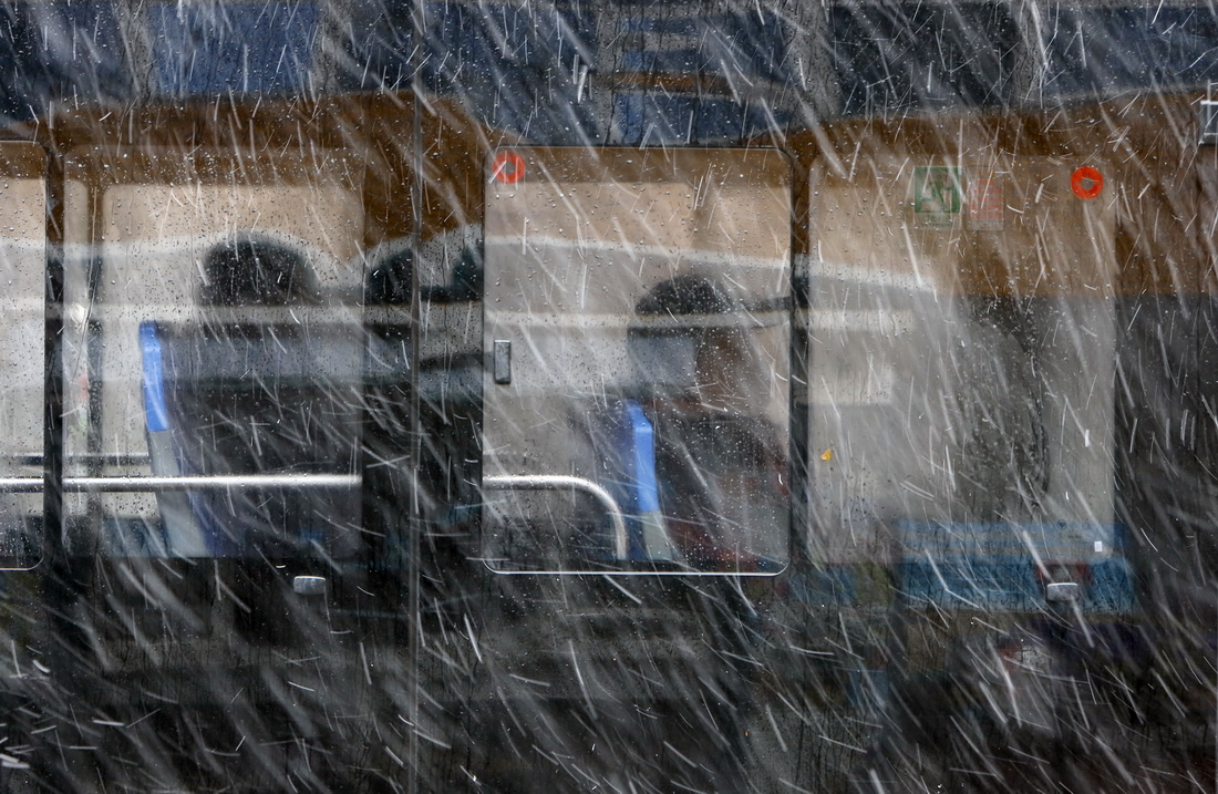 2020年12月29日,入冬最强寒潮来袭,江苏省镇江市迎来降雪天气.辛一 图