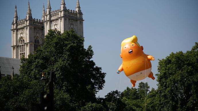 “特朗普宝宝”气球将入驻伦敦博物馆，展现“英式幽默”