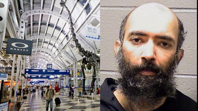 为躲避疫情，美国一男子藏身芝加哥机场3个月