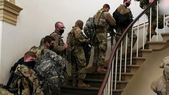 安保力量加強(qiáng)！美國(guó)民警衛(wèi)隊(duì)將持致命武器當(dāng)值