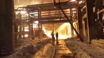 俄罗斯乌法市一工厂发生大火，致1死1伤