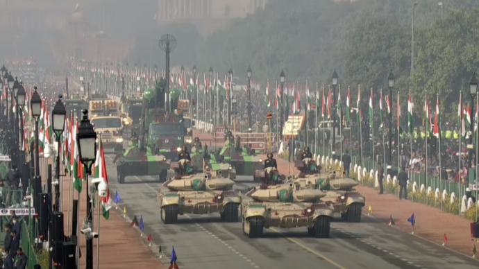多型装备参加！印度举行第72个共和国日阅兵式