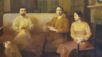 在上海香山路7號，孫中山與李大釗“暢談不倦，幾乎忘食”