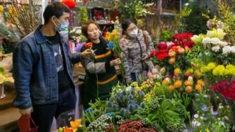 爱申活 暖心春丨上海虹桥花卉市场鲜花供销两旺