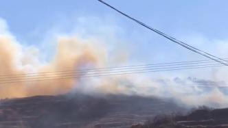 山西阳泉发生山火多架飞机参与灭火，火势已初步控制