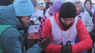 哈萨克斯坦举行冬季铁人三项友谊赛，号召全民参与运动