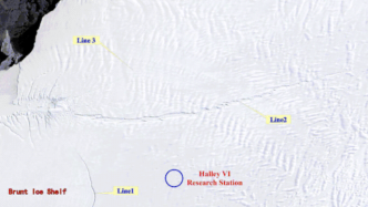 我国首次用国产卫星监测到布伦特冰架新增裂缝：最宽约四百米