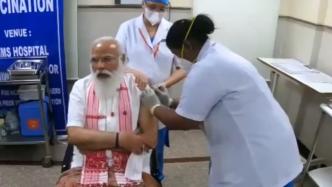 印度总理莫迪接种印度本国研发的新冠疫苗