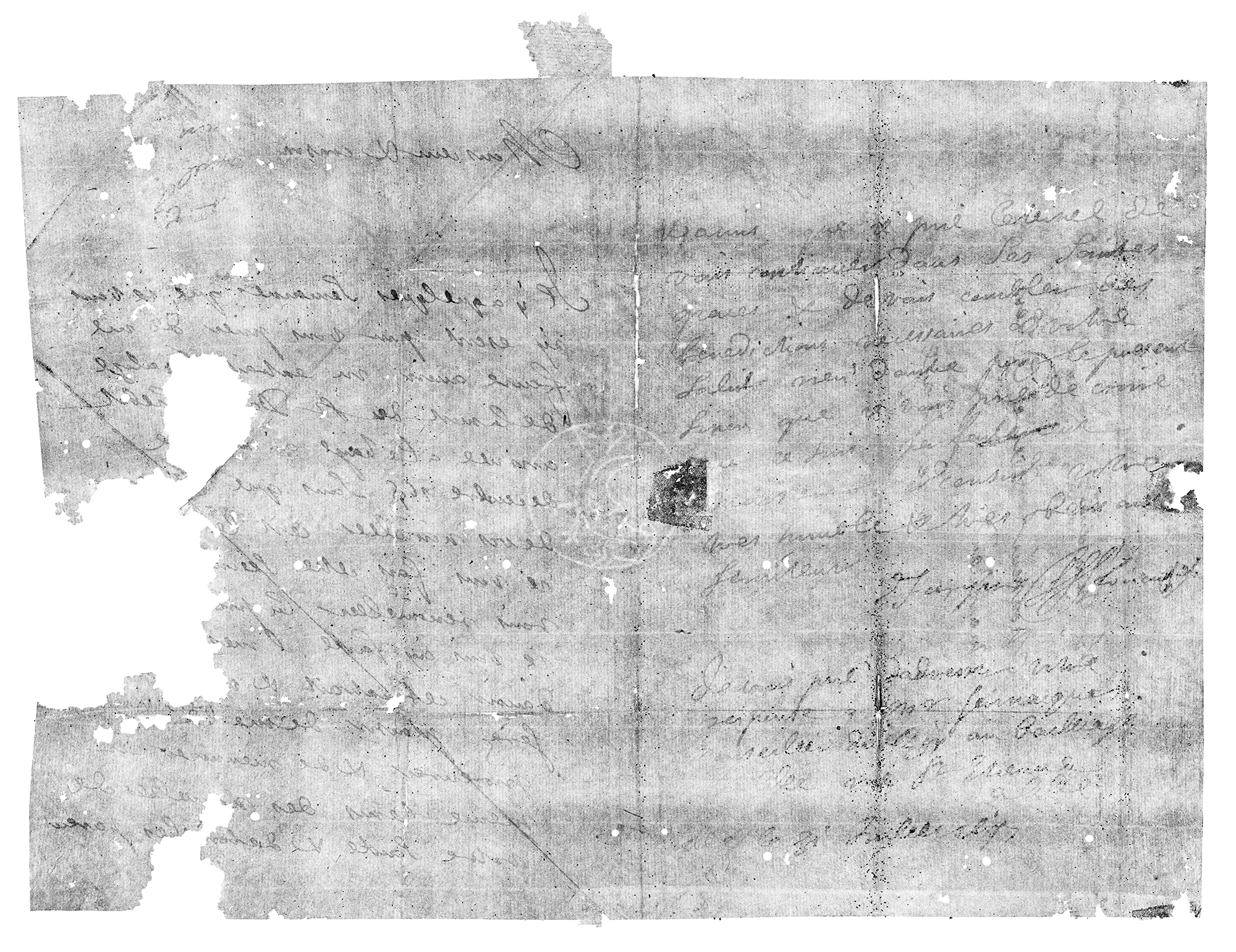 信包DB-1627是自300年前书写以来第一次展开和阅读。1697年7月31日Jacques Sennacques写给他的表兄、法国商人Pierre Le Pers的一封信件，要求他提供一份Daniel Le Pers死亡通知的核证副本。