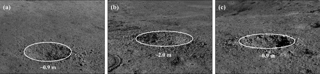 图 5“玉兔二号”月球车巡视区域的新鲜撞击坑