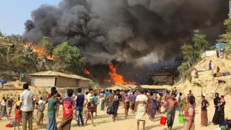 外媒：孟加拉国罗兴亚人营地大火已致15人死亡