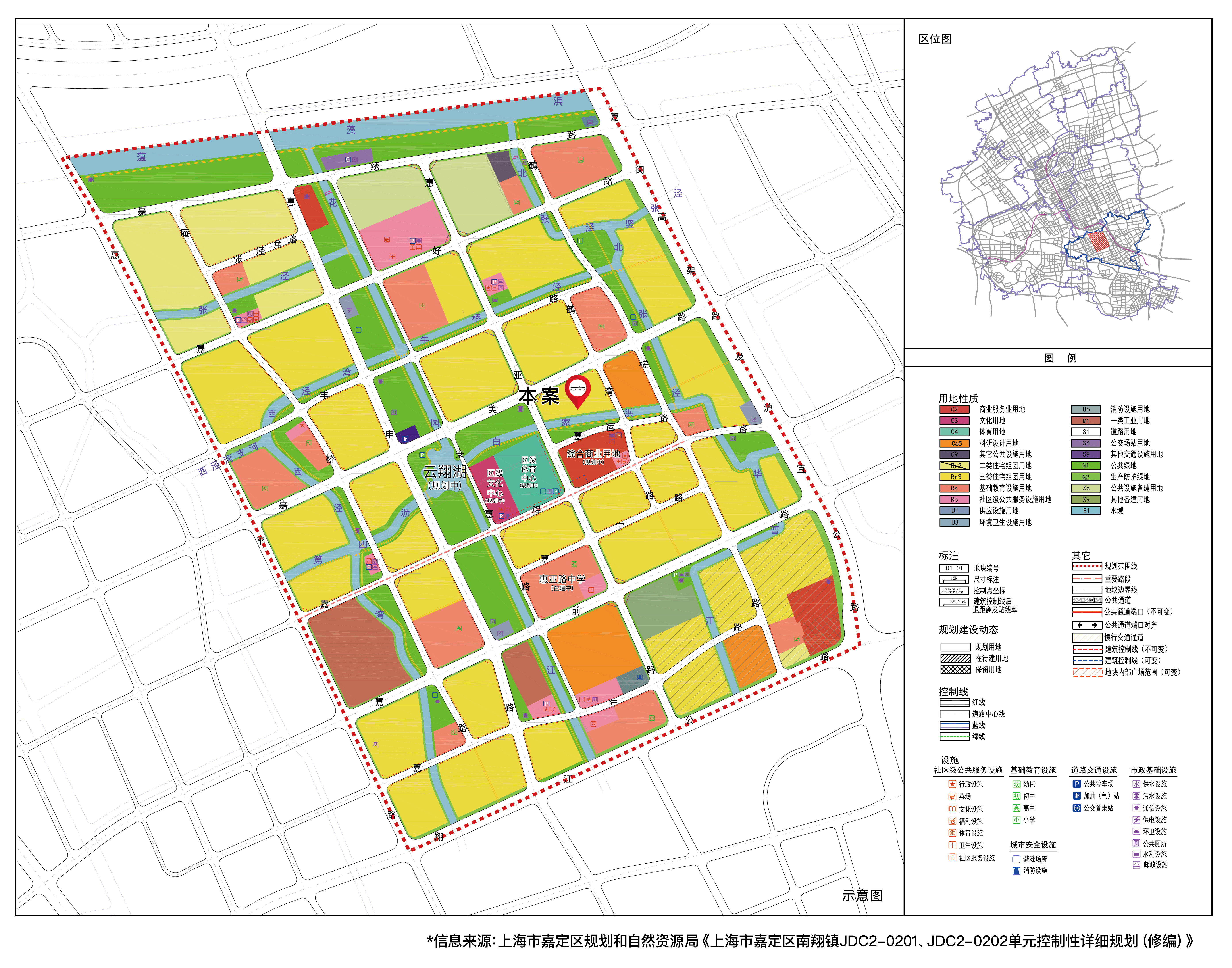 坐落在鹤槎山的千年葳蕤之下,为留云湖,银翔湖,云翔湖(规划中)三座