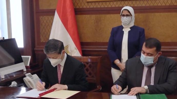 中国向埃及移交第二批援埃新冠疫苗