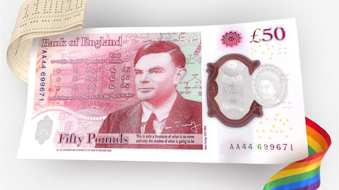 图灵登上新版50英镑纸币，生日当天发行
