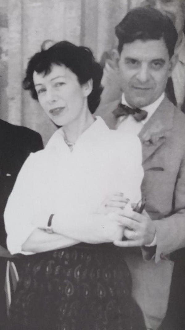 拉康和西尔维亚·巴塔耶，1953年。