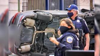 美国2名少女持电击枪打劫，送餐车司机遭遇翻车不幸身亡