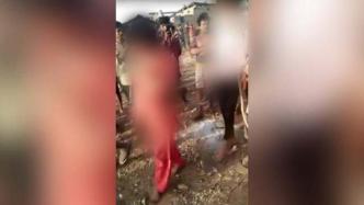 印度16岁女孩遭强奸后，被迫与嫌犯一同游街示众