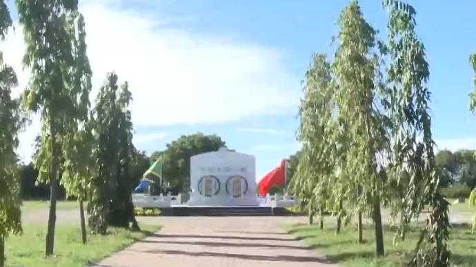 中国驻坦桑尼亚大使馆人员祭扫中国援坦专家公墓
