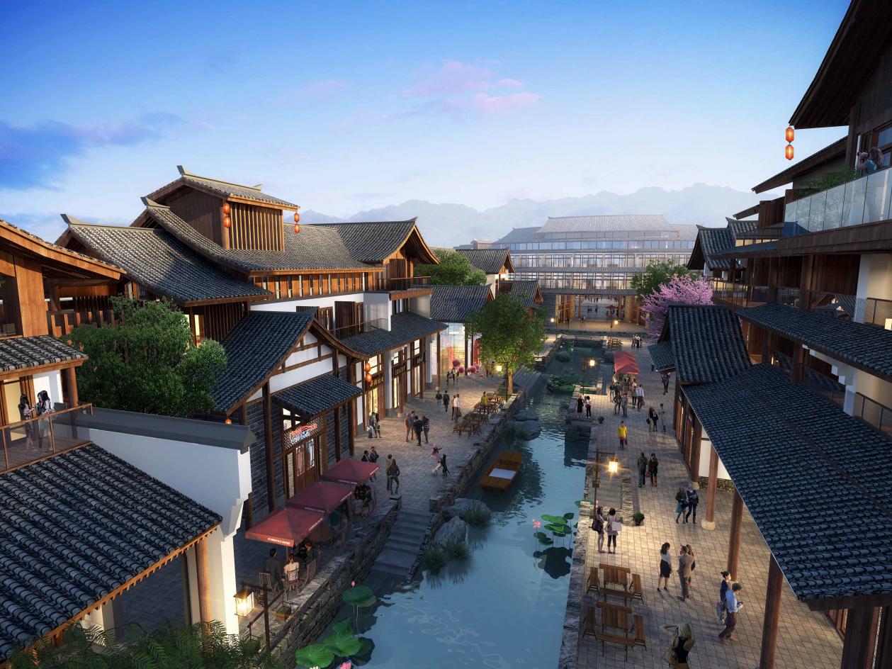 江口水镇意境图