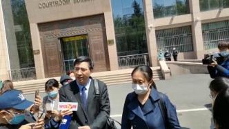 “江歌妈妈起诉刘鑫案”未当庭宣判，江母和律师离开法庭