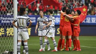 中国女足世界排名第14位，较上期排名上升一位