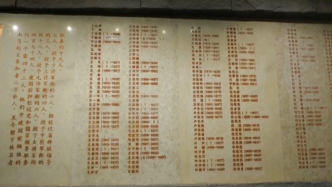 南昌八一起义纪念馆有一面墙，刻着1063个名字