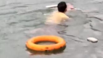 廣西桂林一女童溺水，陌生男子跳水施救