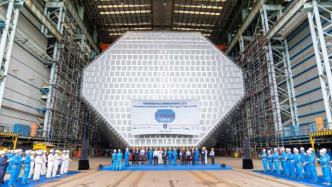 江南造船世界首制9.9万方超大型液化乙烷运输船迎关键节点