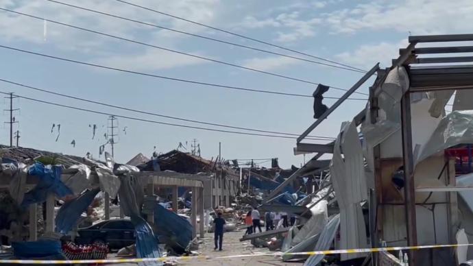 苏州龙卷风核心区域：部分厂房受损严重，抢险救灾进行中