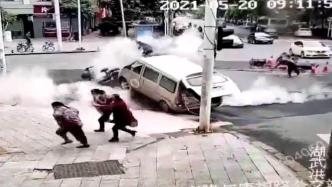 武汉一工地发生地下排水管气体起爆，4人受伤
