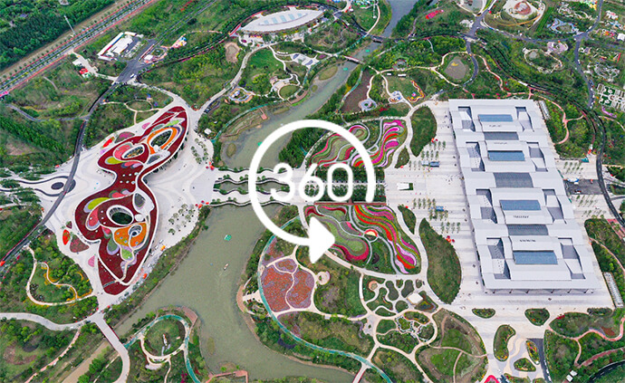 360°全景｜“蝴蝶”展翅，第十屆中國花博會在上海開幕