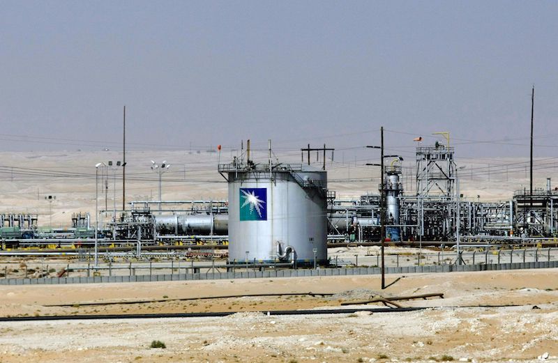 沙特阿美的油田生产设施